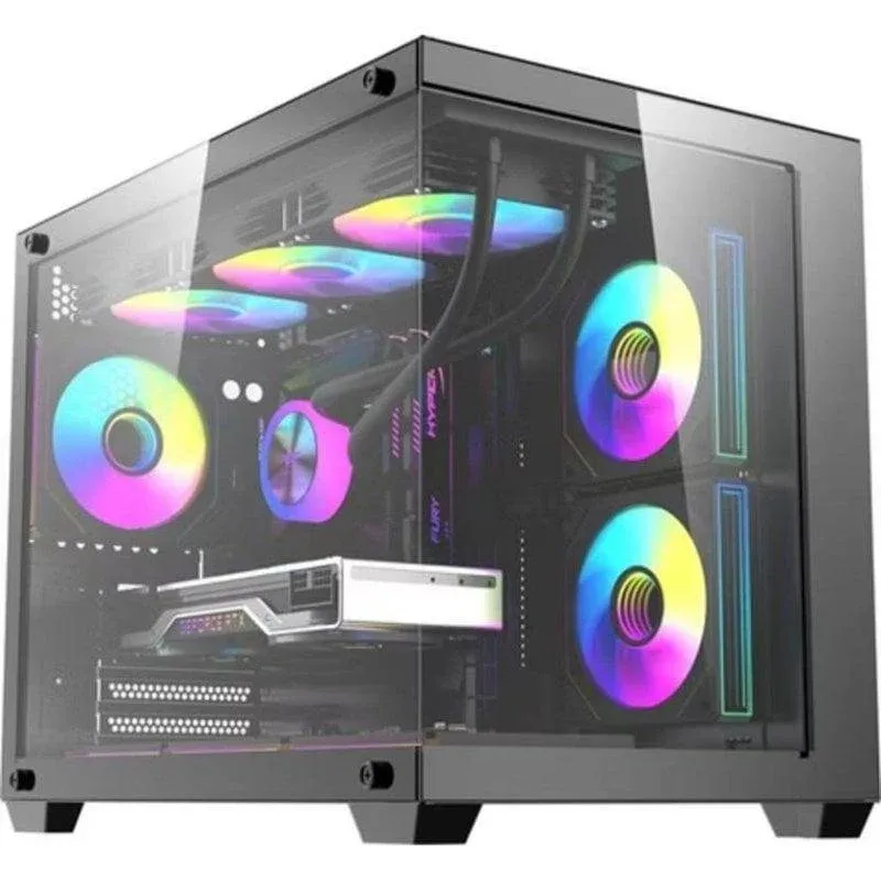 Caixa PC Darkflash B275 PRO Preto RGB 6 Ventoinhas ATX