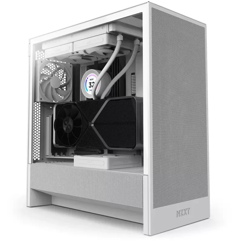 Caixa ATX NZXT H5 Flow Compact Branca