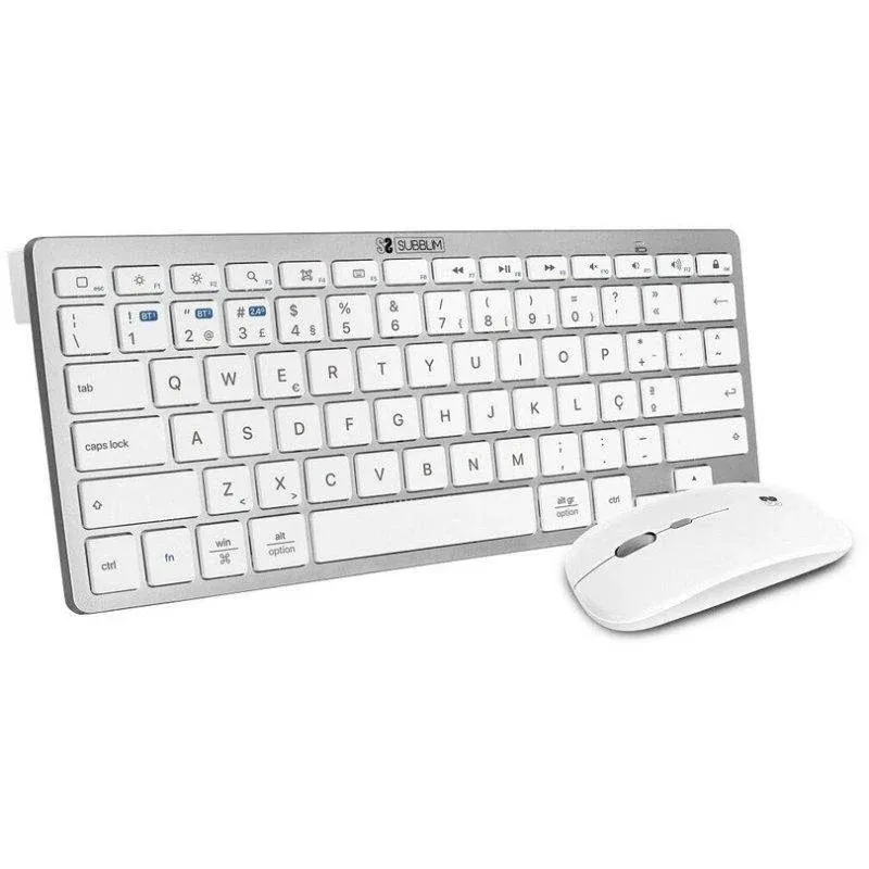 Teclado e Rato Subblim Combo Multidispositivo Compacto Português Bluetooth e RF