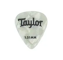 Palheta Taylor Celluloid 351 White Pearl 1.21mm 6 UN