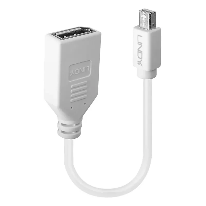 Adaptador Mini DisplayPort para DisplayPort LINDY 41021 Branco