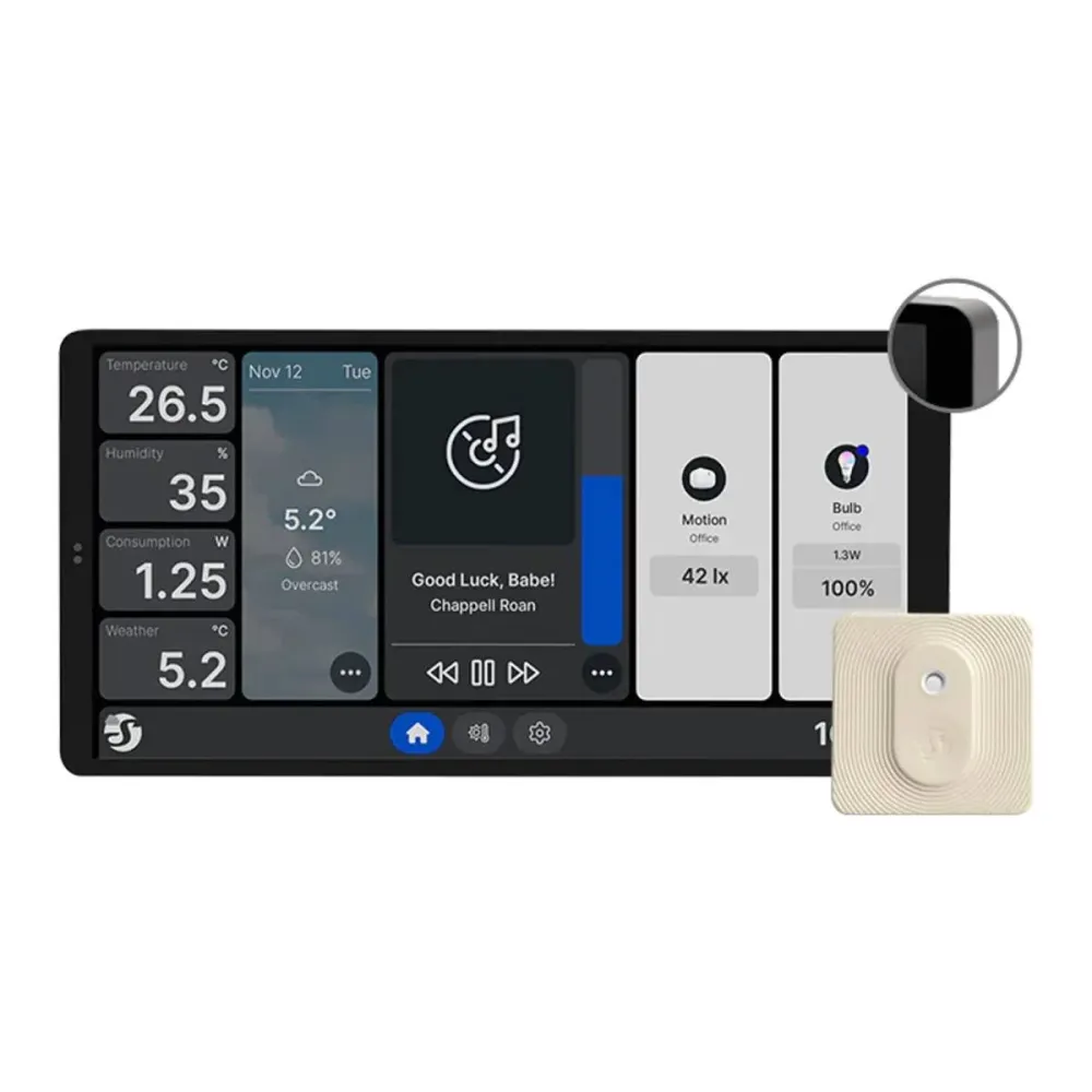 Painel Tátil Shelly Wall Display X2 Sensor de H&T 6.95"