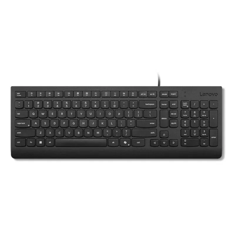 Teclado Lenovo 4Y41R64647 com fio USB completo Plunger key switch Copilot