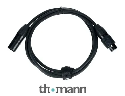 Stairville PDC3BK IP65 DMX Cable 2m 3pin