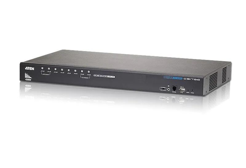 ATEN CS1798-AT-G chaveador KVM Preto CS1798-AT-G