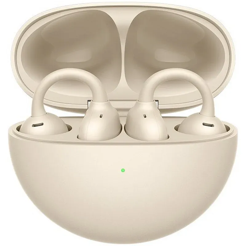 Huawei FreeClip Auriculares Open-ear Sem Fios Bluetooth com Estojo de Carga Bege