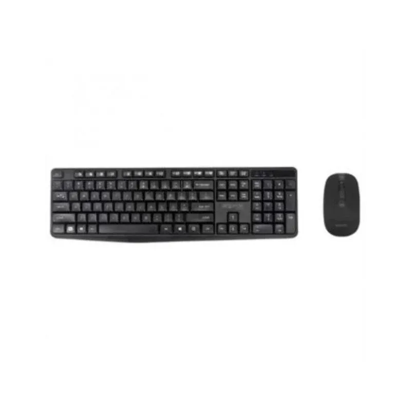 Teclado e Rato Approx APPMX335 Sem Fios RF Inalâmbrico Preto Completo 105 Teclas