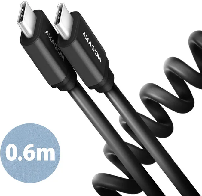 Cabo Twister AXAGON BUCM Activo USB-C, para USB-C - 0.6M
