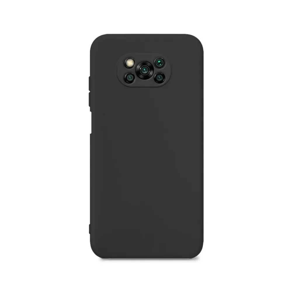 Capa Silicone Xiaomi Poco X3 Pro Preta