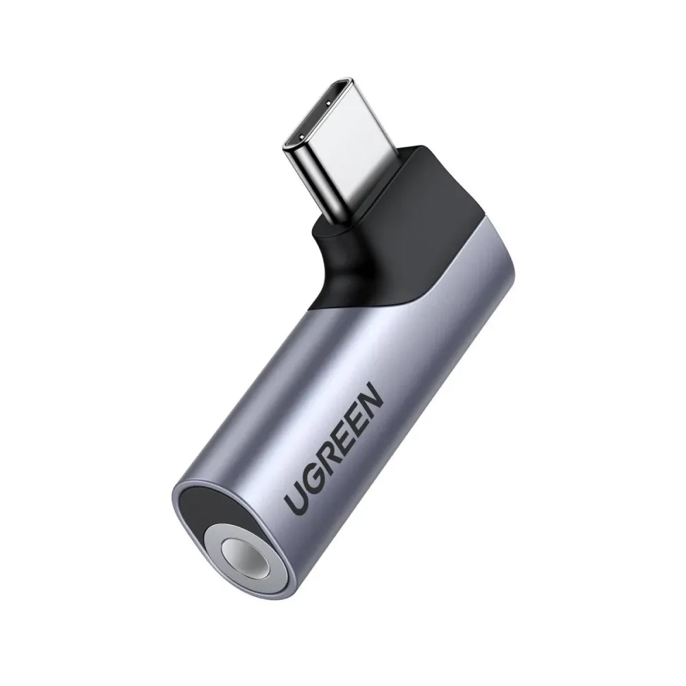 Adaptador UGREEN CM460 USB-C para Jack 3.5mm Cinzento