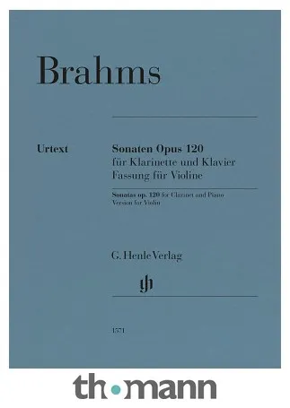 Henle Verlag Brahms Sonaten op.120 Violin
