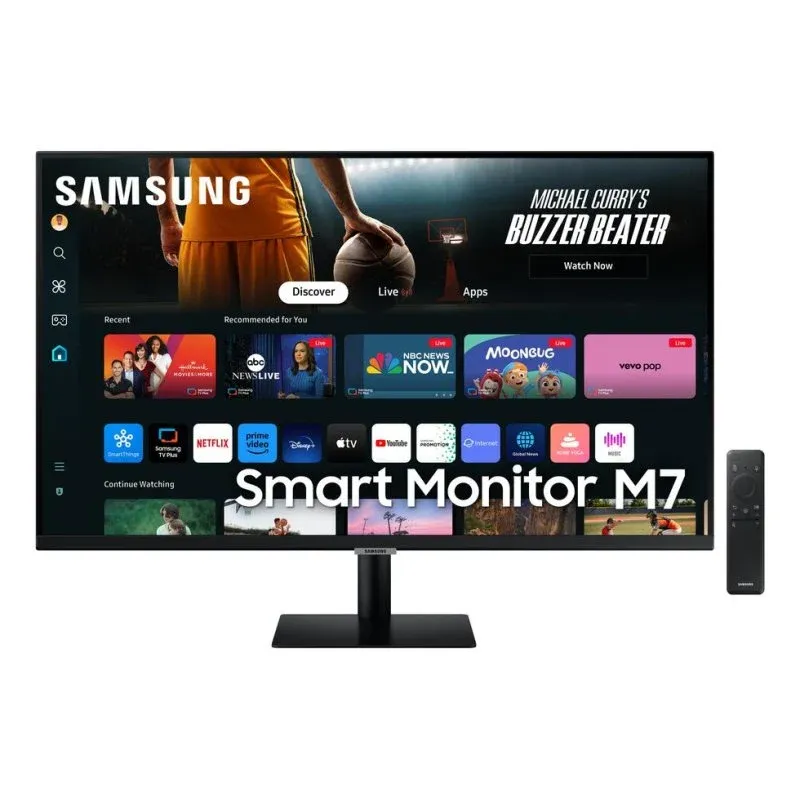 Monitor Samsung M70D 32" UltraHD 4K 60Hz VA HDR10 USB-C Tizen Wi-Fi Bluetooth