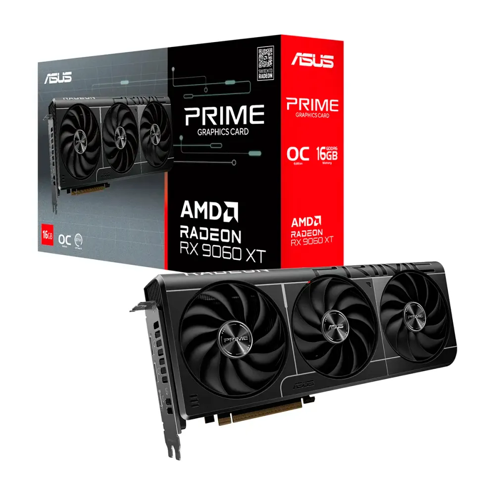 Placa Gráfica Asus AMD Radeon RX 9060 XT RDNA 4 Prime OC 16GB GDDR6