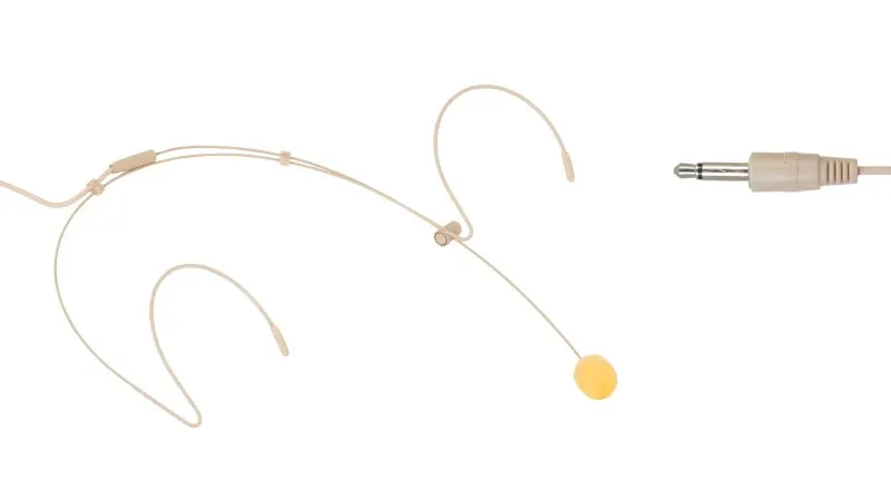 Microfone de condensador de cabeça cor bege - FCM-970-TS