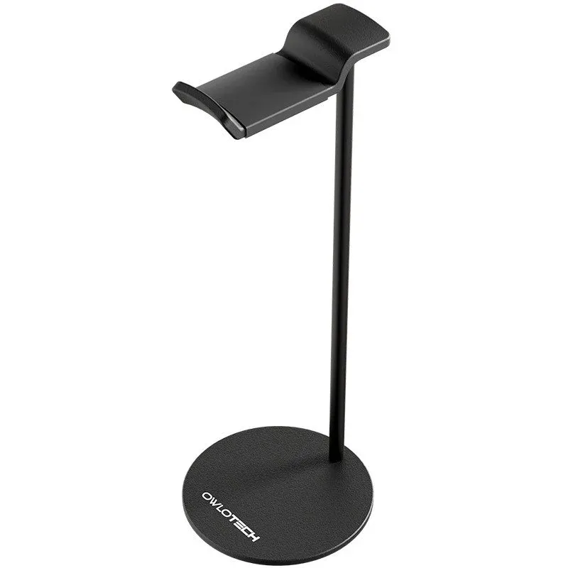 Owlotech Suporte de Secretária para Auscultadores Alumínio Anodizado Preto