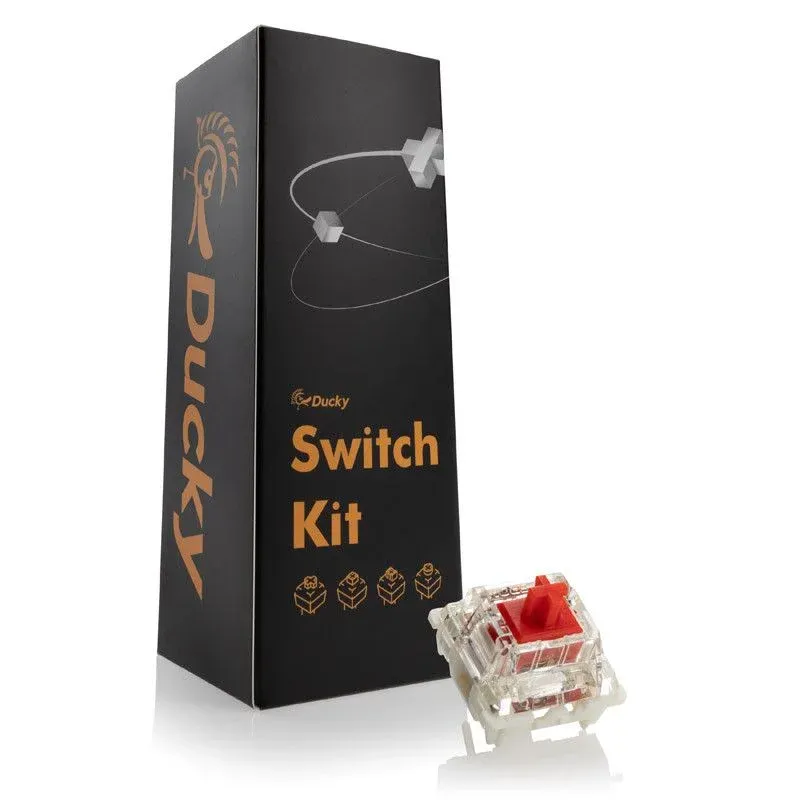 Pack 110 Switches Ducky Gateron G Pro Red Mecânicos 3-Pin Linear MX-Stem 45g