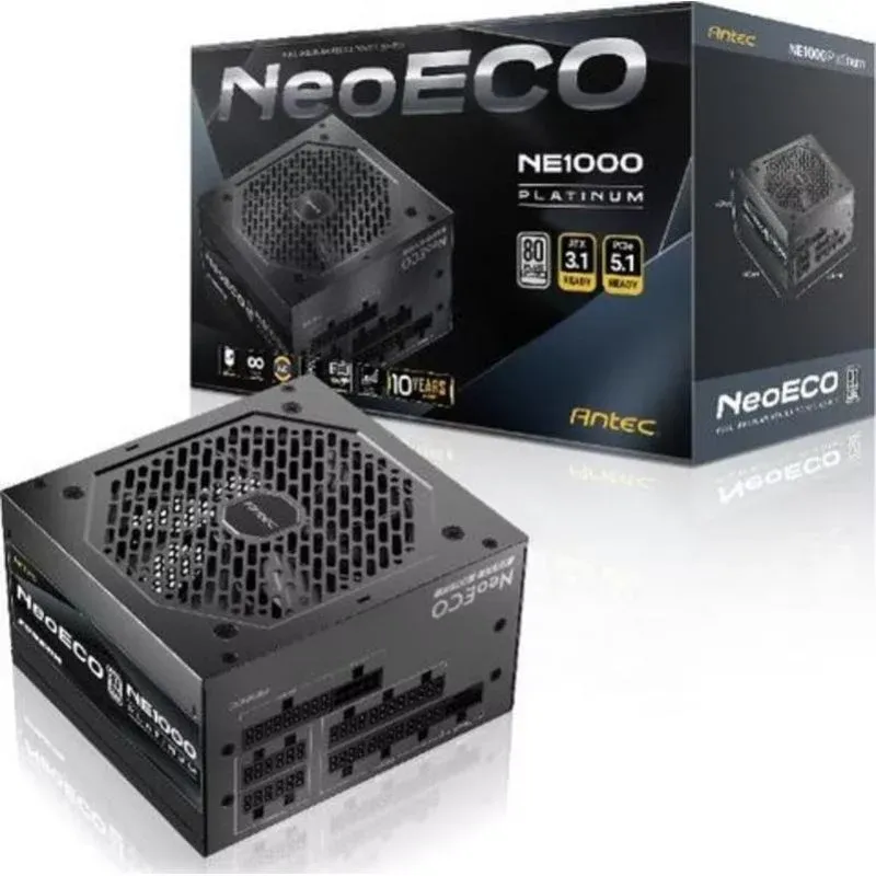 Fonte Alimentação Fuente de Alimentación Antec NeoECO 1000W Certificação 80+ Gold modular