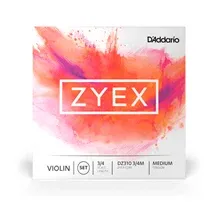Jogo cordas Violino Daddario DZ310 Zyex 3/4