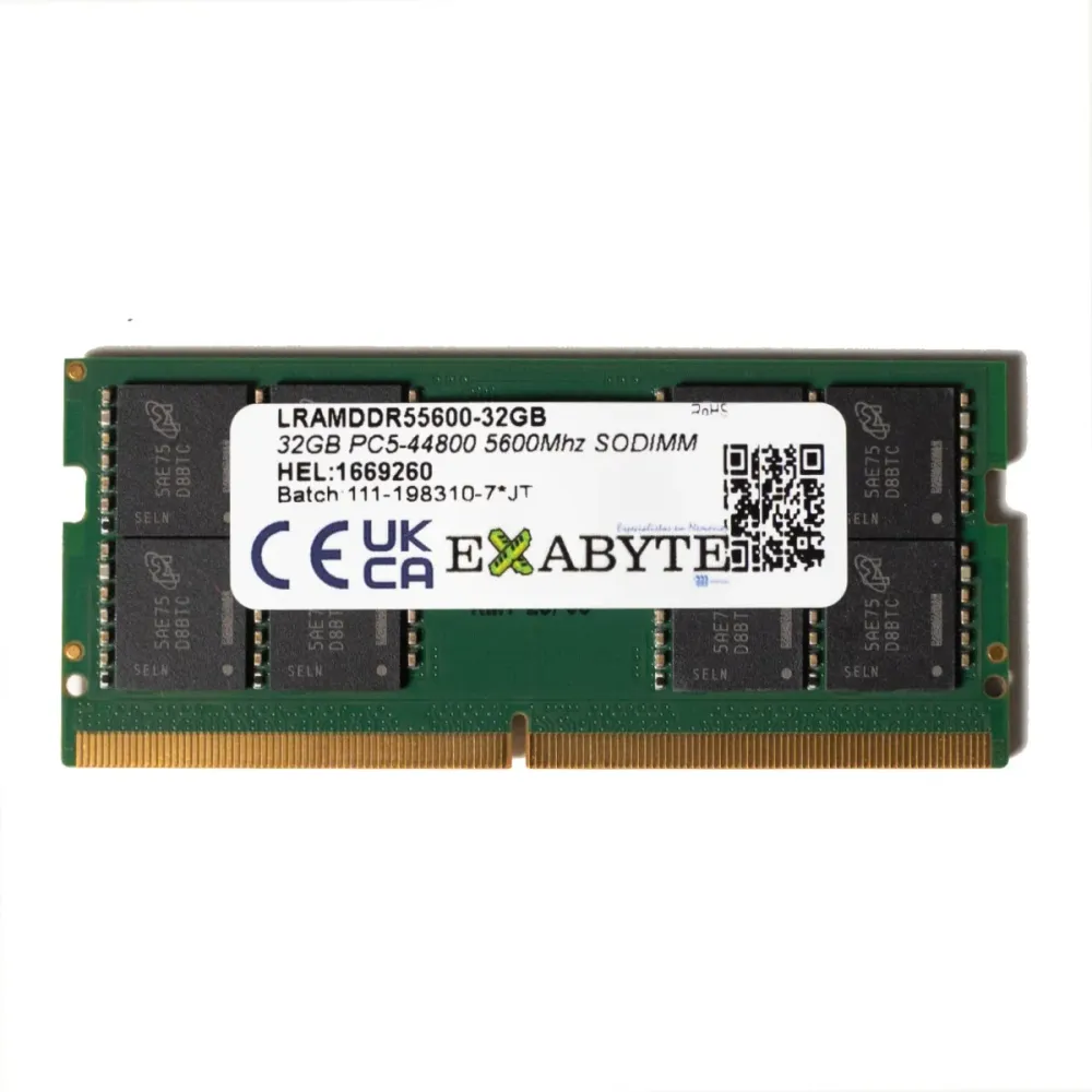 Memória RAM SO-DIMM Exabyte 32GB DDR5 5600MHz