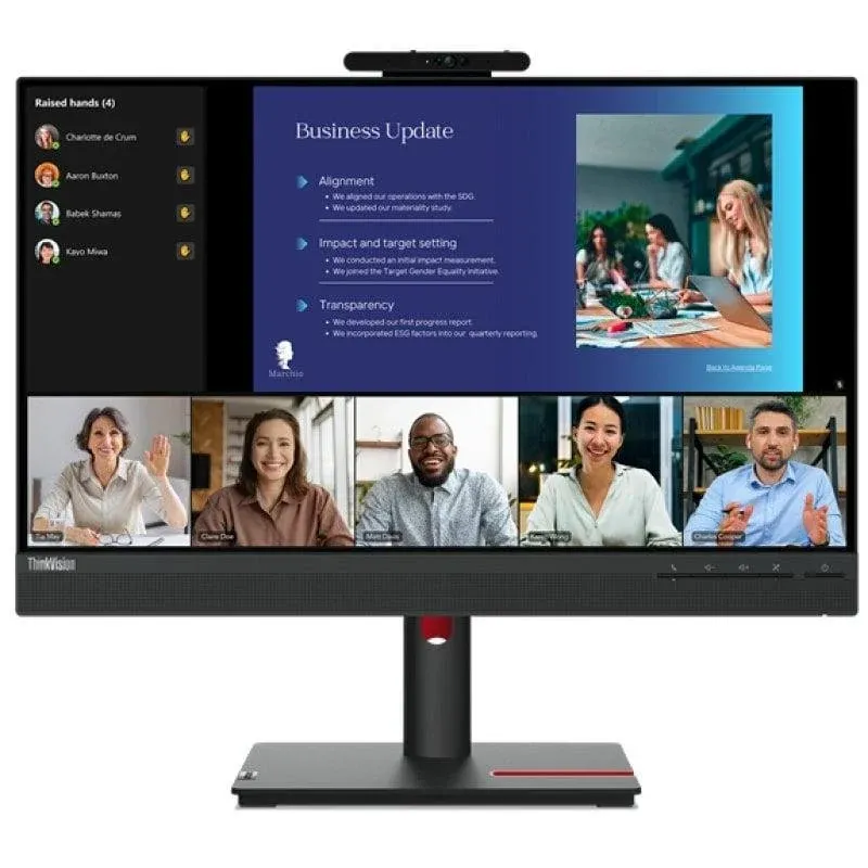 Monitor Lenovo ThinkVision T24v-30 23.8" FullHD 75Hz IPS Webcam 4ms Altifalantes