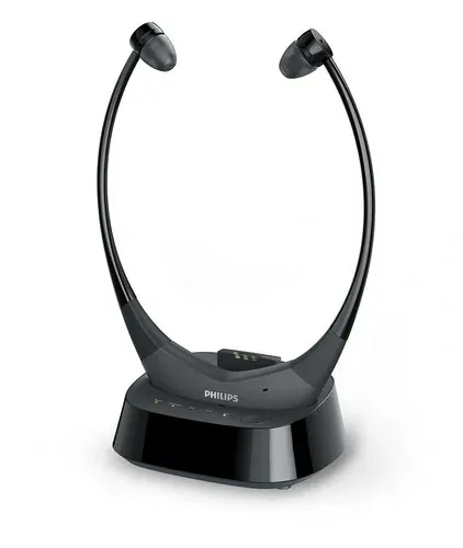 Headphones Philips com fios e sem fios Intra auditivo, Sob o queixo Preto