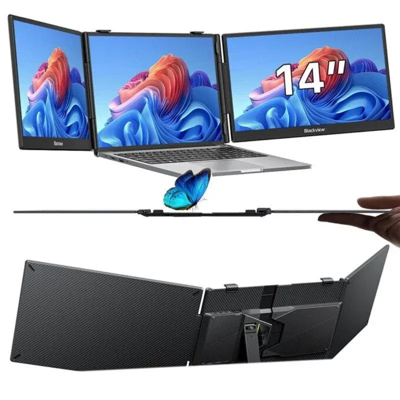 Monitor Blackview DCM5 14" FullHD IPS USB-C Portátil Duplo