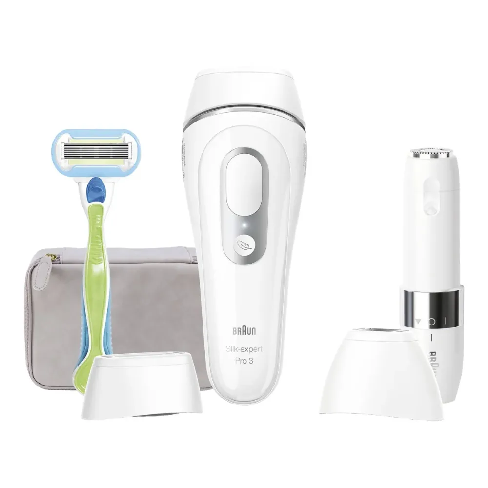Depiladora de Luz Pulsada Braun Silk Expert Pro 3 Branca