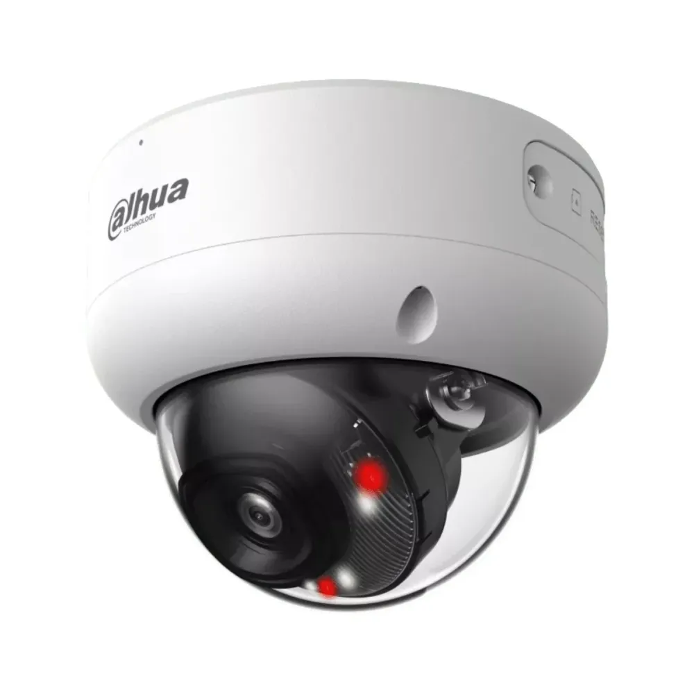 Câmara de Segurança IP Dahua WizSense Dome 4MP 2.8mm Exterior PoE IP67 - DH-IPC-HDBW3449EP-S-IL-0280B