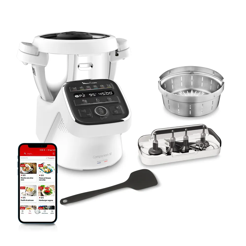 Robô De Cozinha Moulinex Hf80Db10 Companion Xl 12P 3L