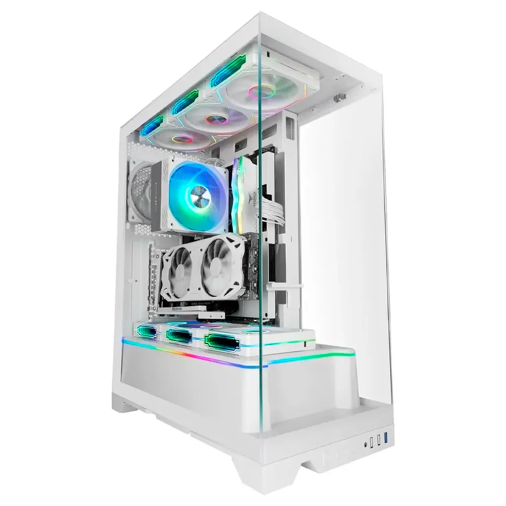 Caixa ATX Mars Gaming MC-PRISMA ARGB Tempered Glass Branca