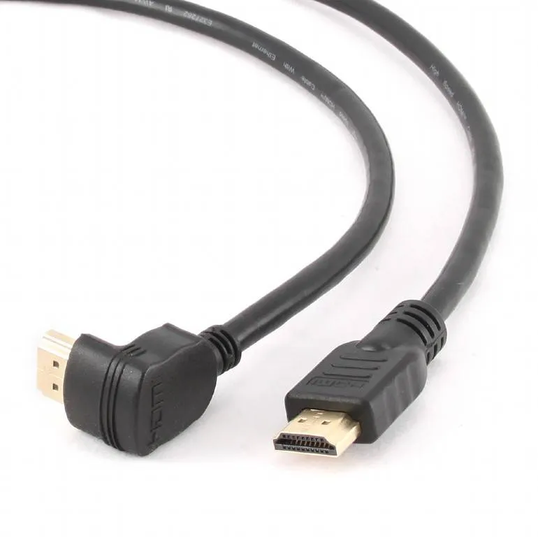 Cabo HDMI Gembird CC-HDMI490-10 Angled 90º com Ethernet 4K 60Hz 3m Preto