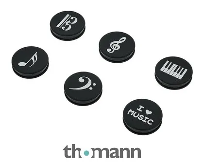 agifty Music Notes Magnets 6er Pack