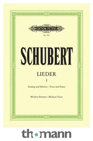Edition Peters Schubert Lieder 1 Mittel