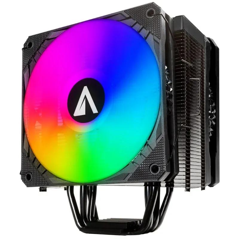 Cooler CPU Abysm Gaming Aire Snow IV ARGB 4 Pipes Cooler de CPU 120mm Preto