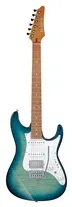 Ibanez AZ22S1F Transparent Turquoise Burst