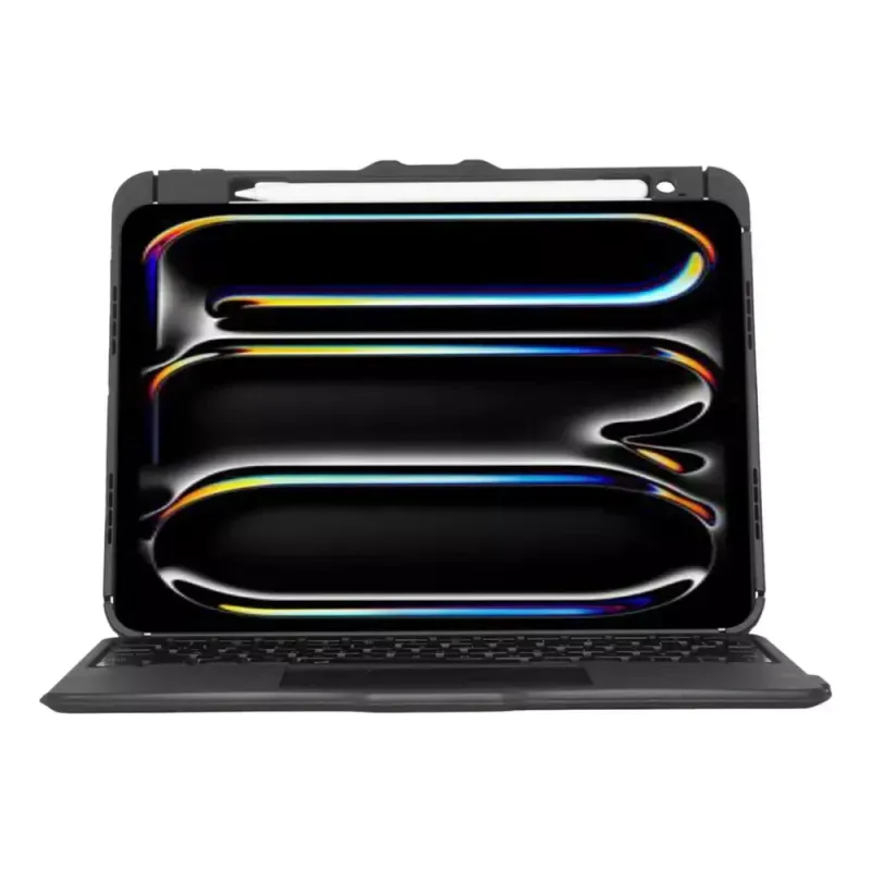 Targus Versavu - Teclado e pasta de folio - retroiluminação - sem fios - Bluetooth 5.0 - QWERTY - Espanhol - preto