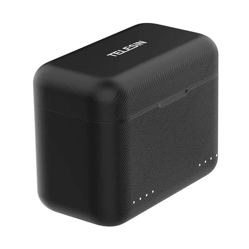 Telesin Carregador de 2 slots + armazenamento de cartões para Insta360 X4