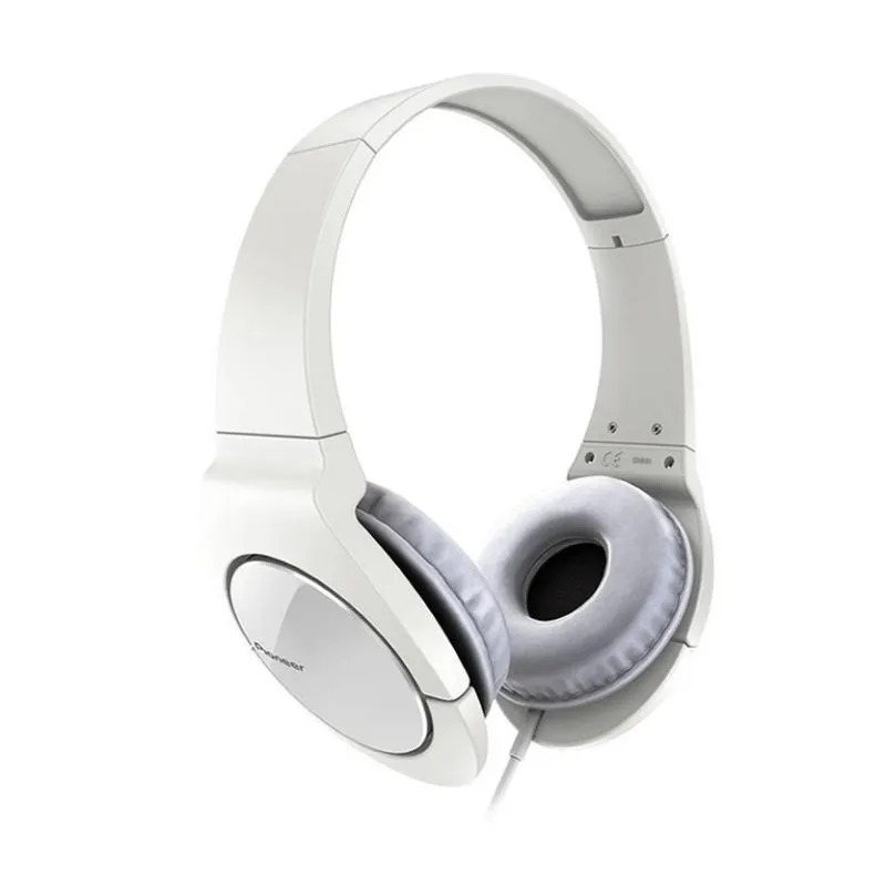 Auriculares Pioneer SE-MJ721 com cabo jack 3,5 mm para musica brancos