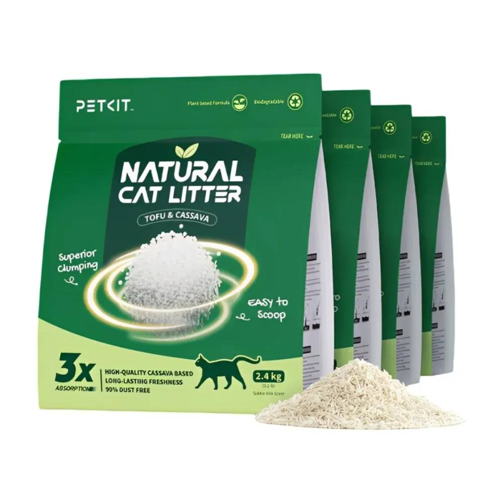 Areia para gatos Petkit Natural Cat Litter (4 Unidades)
