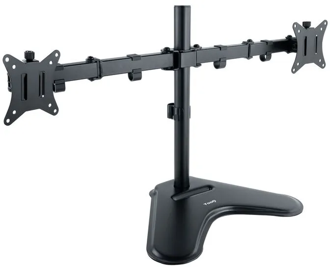 Suporte de Mesa Gaming Tabletop Tooq Duplo Tilt e Altura Ajustável 17" a 32" Max. 9kg Preto