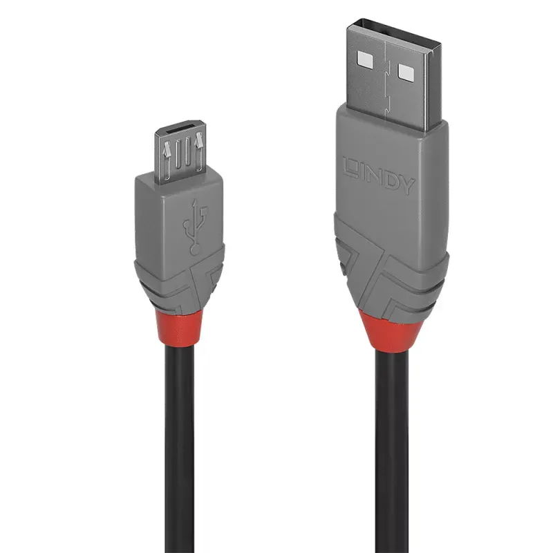 Cabo USB Lindy 36731 0.5m Cinzento