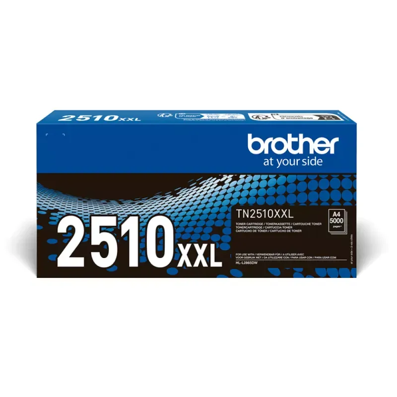 Toner Preto Brother Original Rendimento Ultra Alto TN2510XXL para Brother HL-L2865DW MFC-L2960DW MFC-L2980DW