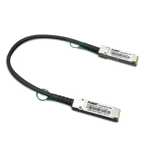 PLANET CB-DAQSFP-0.5M InfiniBand cable QSFP+ Black CB-DAQSFP-0.5M