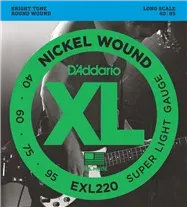 Jogo Cordas Baixo Elétrico D'Addario EXL220 040-095