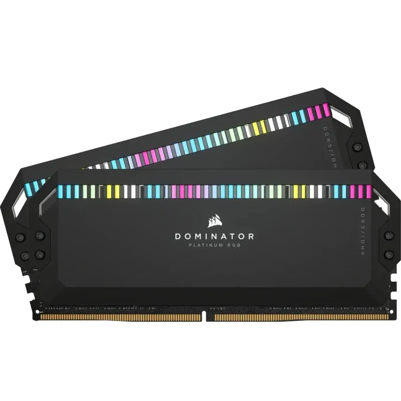 Memória RAM Corsair Dominator Platinum RGB DDR5 5600MHz PC5-44800 64GB 2x32GB CL40 Pretas