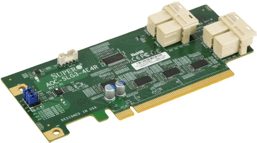 Supermicro AOC-SLG3-4E4R interface cards/adapter AOC-SLG3-4E4R-O