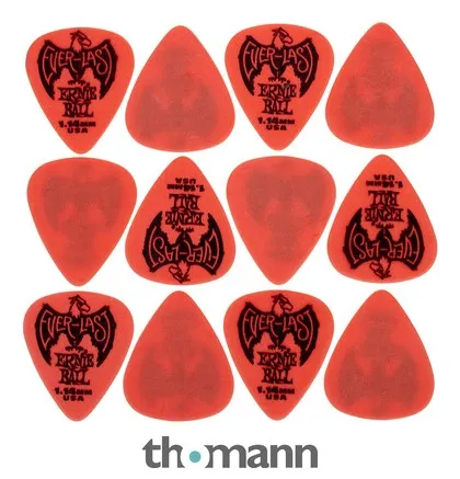 Ernie Ball Everlast Picks 1,14 mm Red