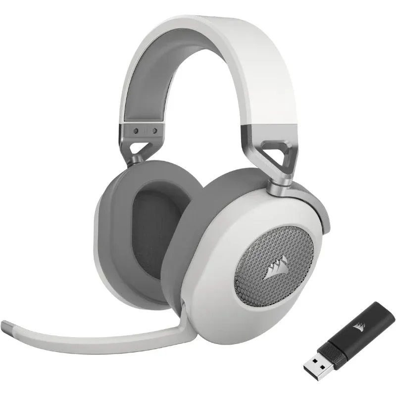 Headset Gaming Sem Fios Corsair HS65 Wireless V2 7.1 Branco