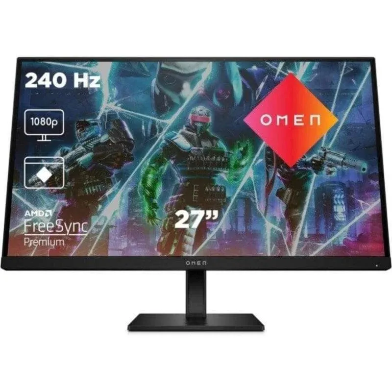 Monitor HP OMEN 27s 27" FullHD 240Hz IPS G-SYNC FreeSync HDR400 1ms USB Hub Altifalantes