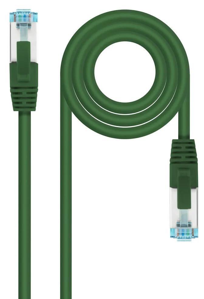 Cabo de Rede Nanocable RJ45 LSZH CAT.7 600MHZ SFTP AWG26 30 CM Verde